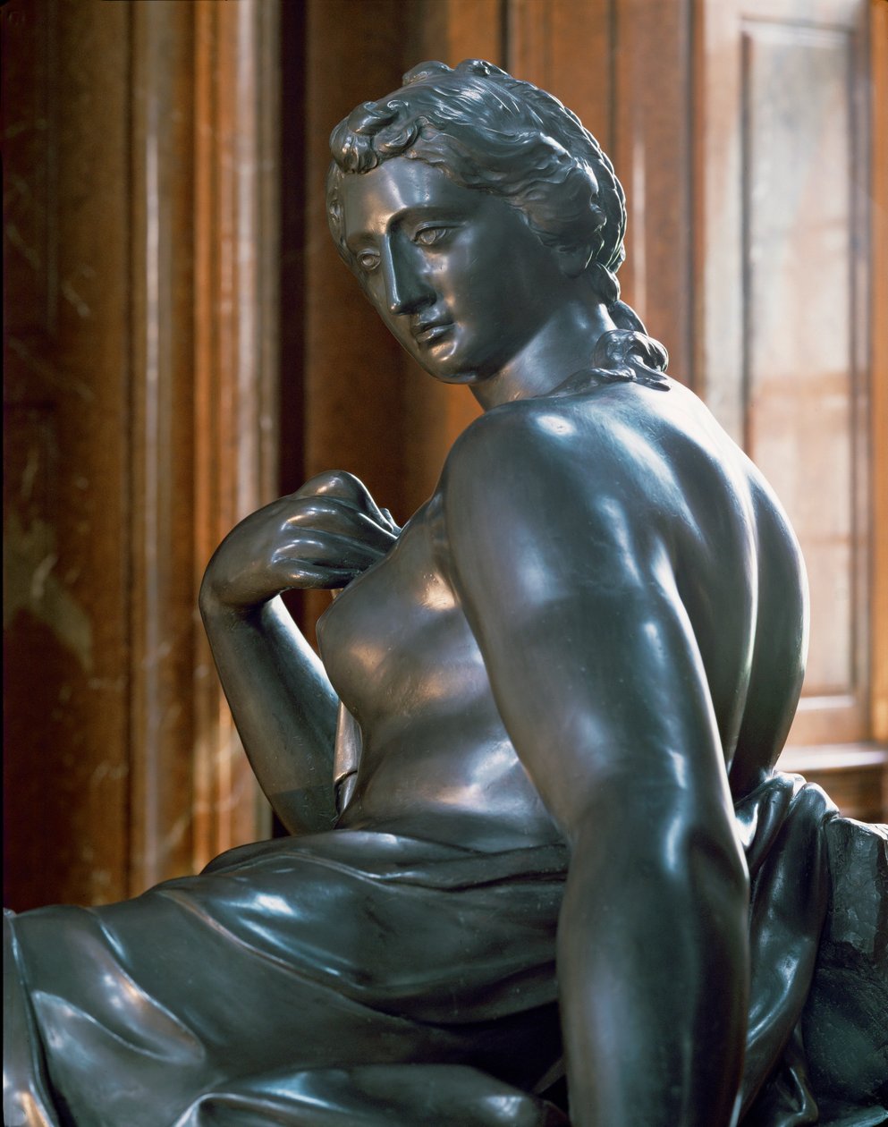 Providentia, postava z kašny Donner-Brunnen v centru Vídně od Georg Raphael Donner