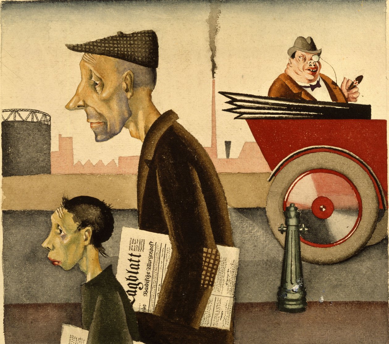 Lidé z novin podle Georga Scholze (1890-1945) od Georg Scholz