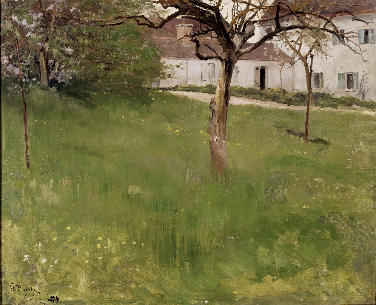 Zahrada v Grezu, 1884 od Georg Vilhelm Pauli