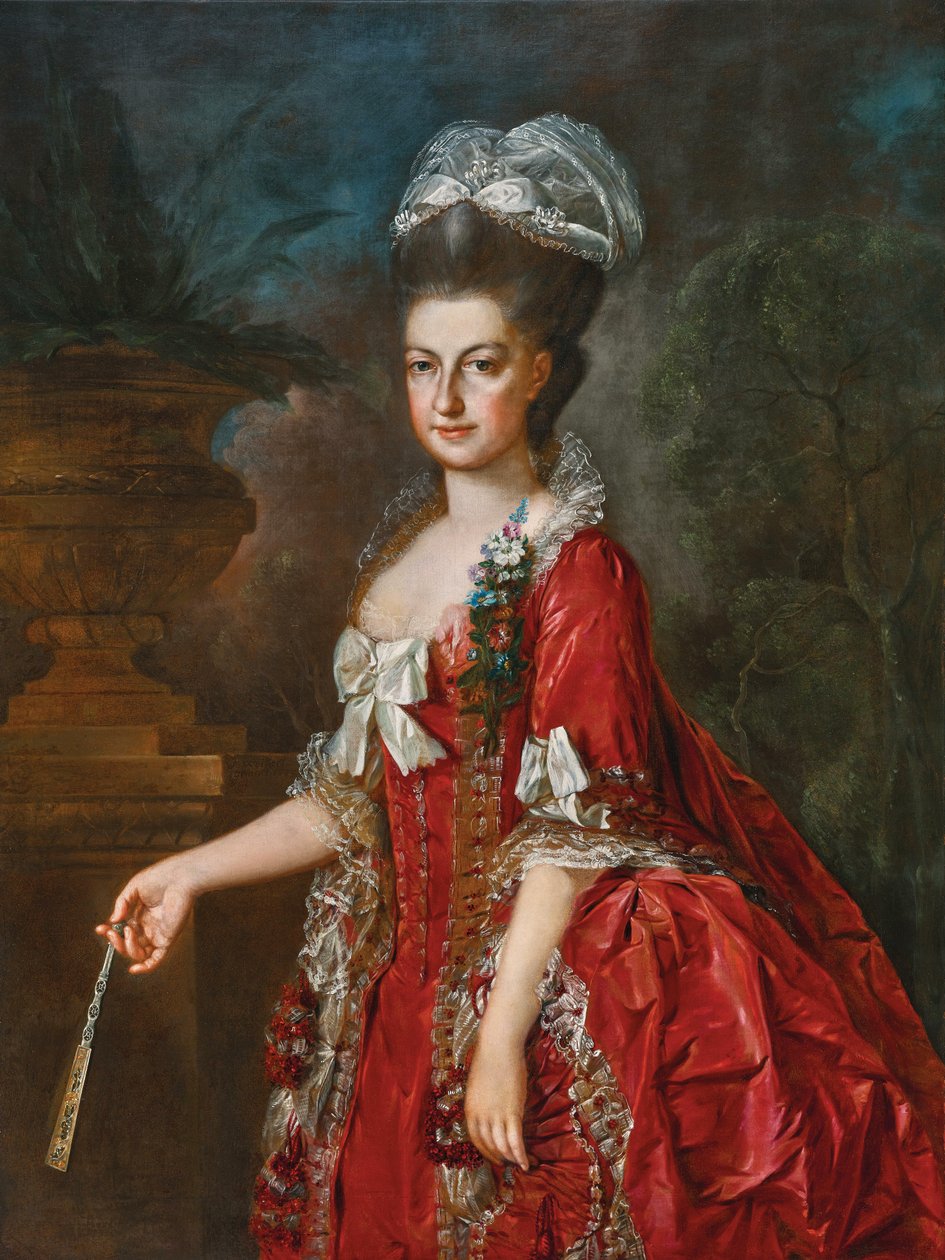 Johann Georg Weikert Portrét Marie Kristiny Rakouské 1778 od Georg Weikert
