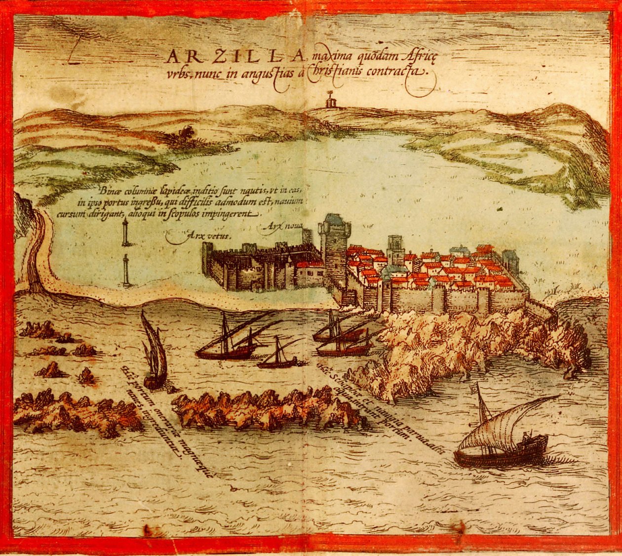 Asilah, Maroko od Georg and Hogenberg Franz (1535 90) Braun