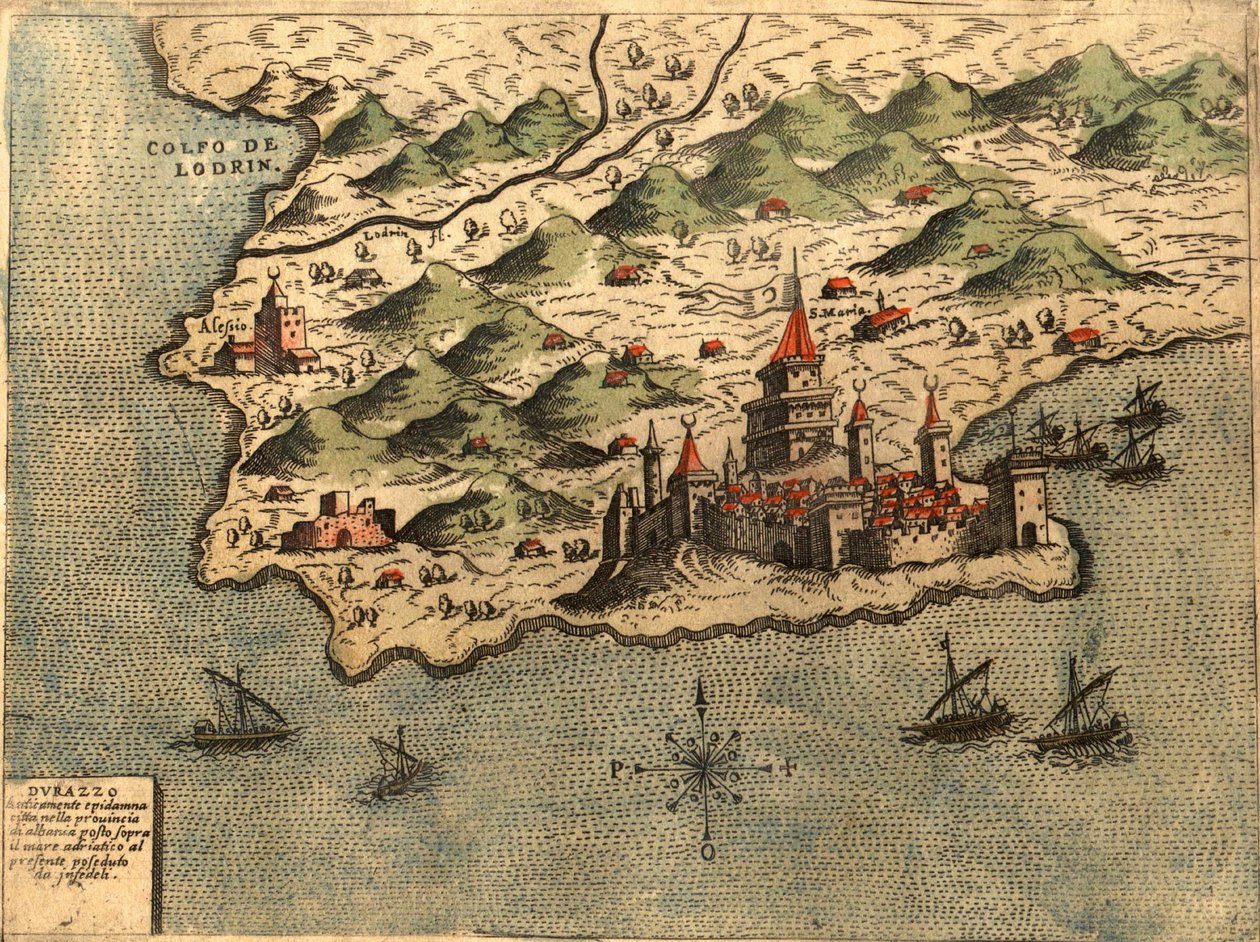 Dalmácie od Georg and Hogenberg Franz (1535 90) Braun