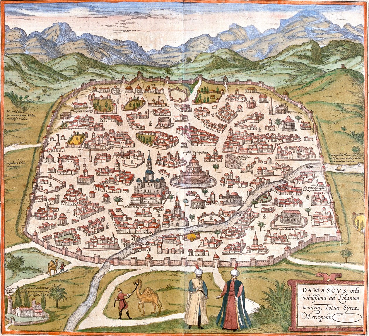 Damašek, Sýrie od Georg and Hogenberg Franz (1535 90) Braun
