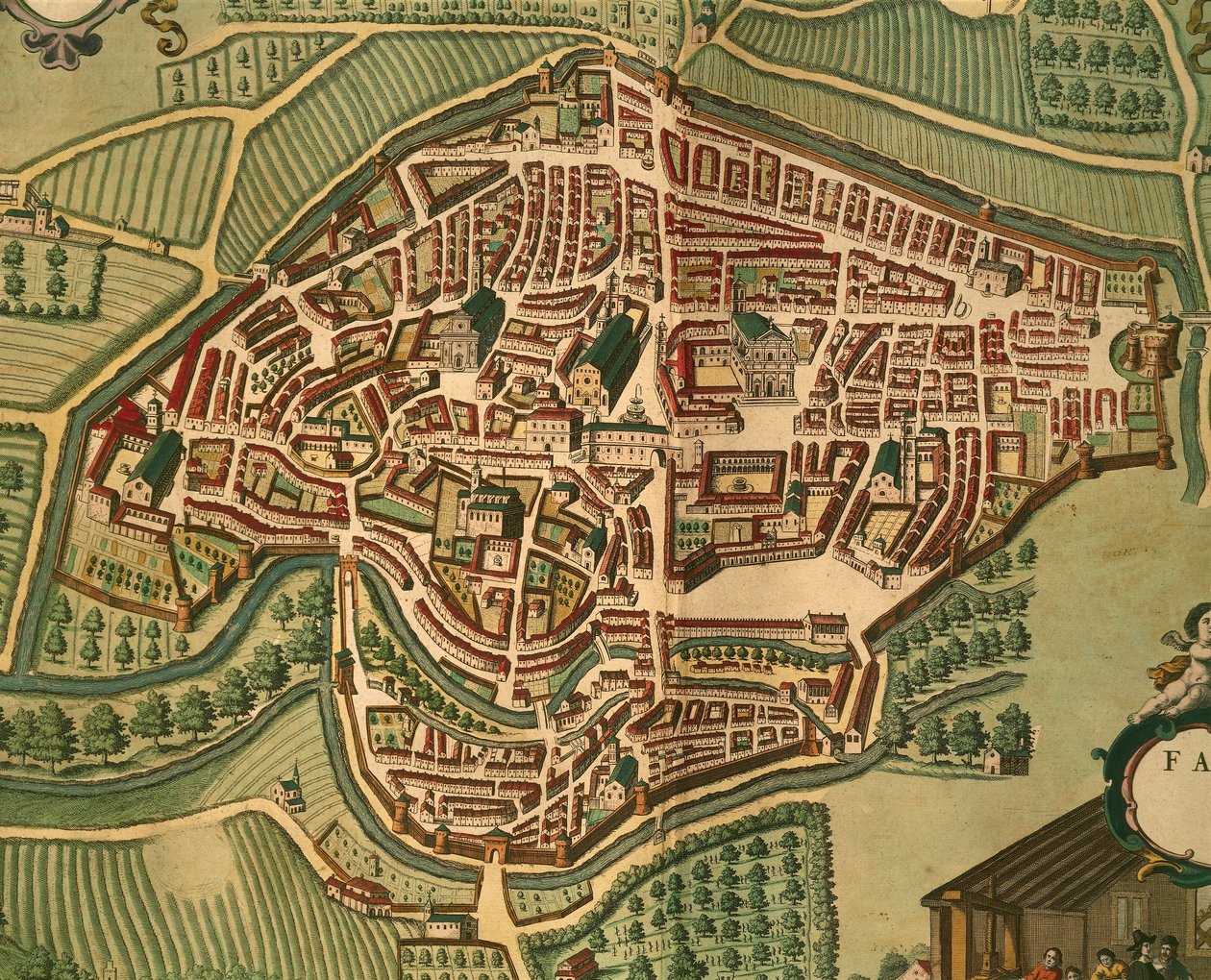 Fabriano z Cities of the World od Georga Brauna od Georg Braun and Hogenberg Franz