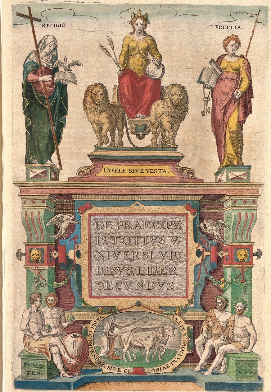 Obálka knihy Civitates orbis terrarum autorů Brauna a Hogenberga od Georg and Hogenberg Franz (1535 90) Braun