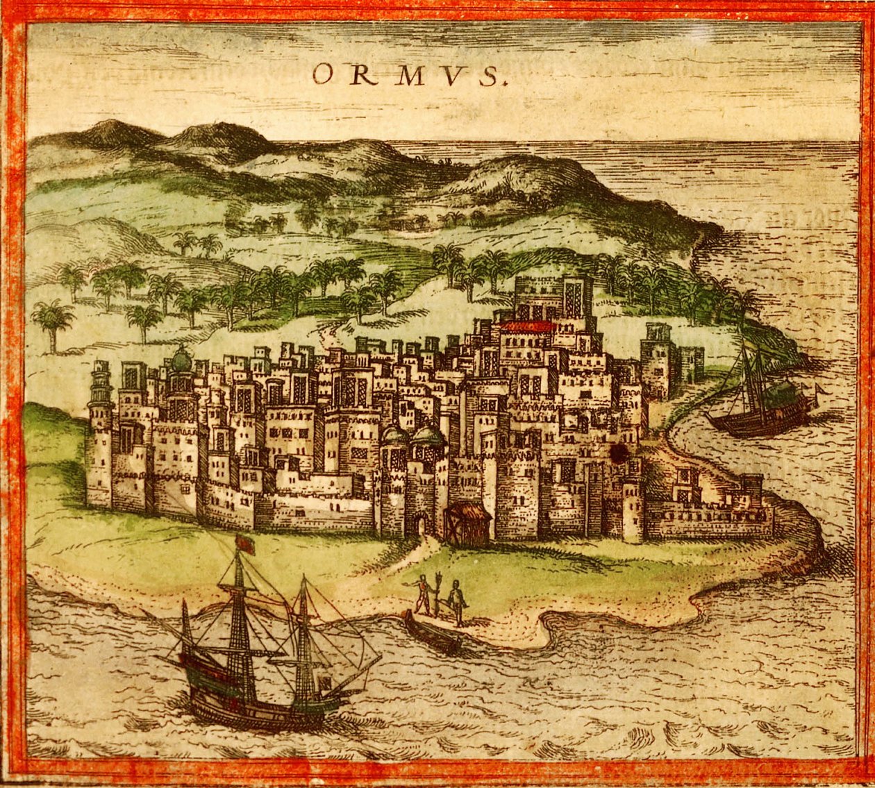 Hormuz, Persie, Írán od Georg and Hogenberg Franz (1535 90) Braun