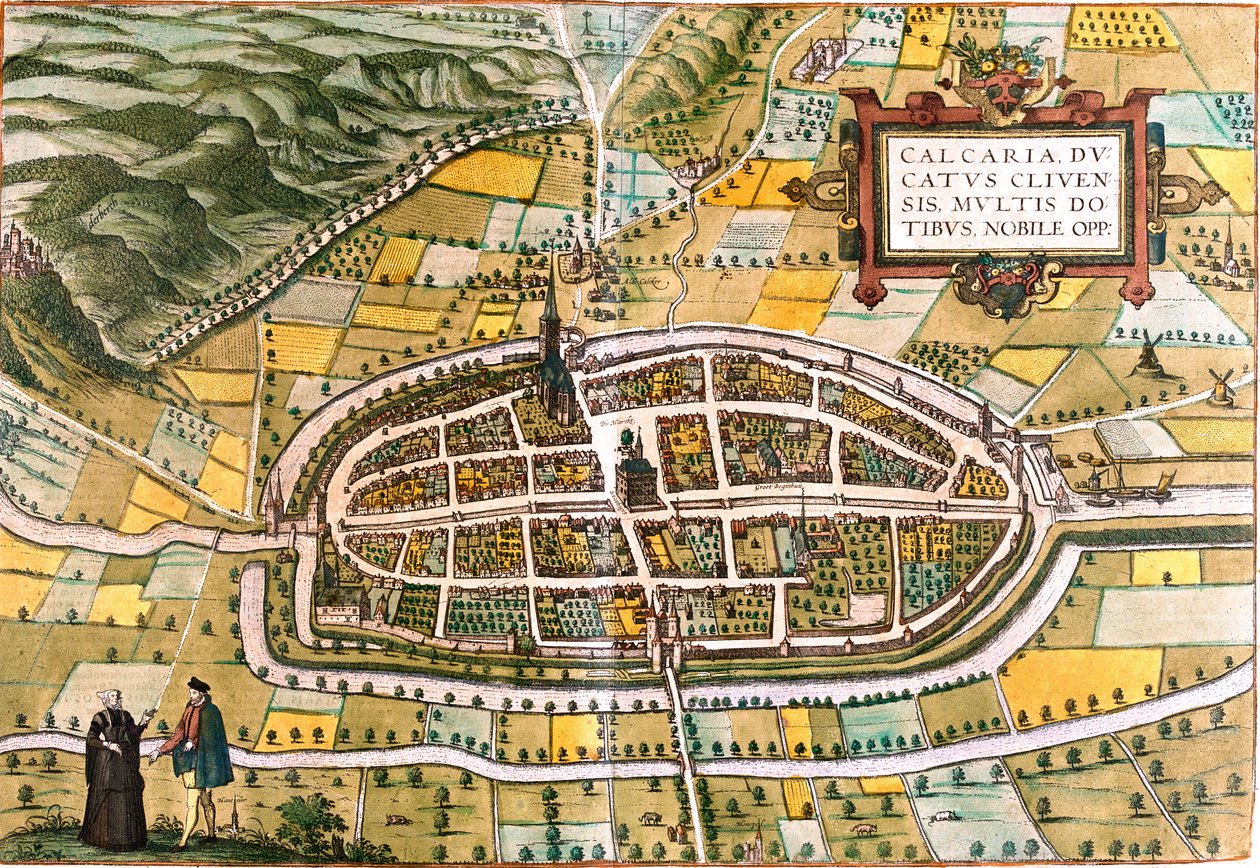 Kalkar, Německo od Georg and Hogenberg Franz (1535 90) Braun