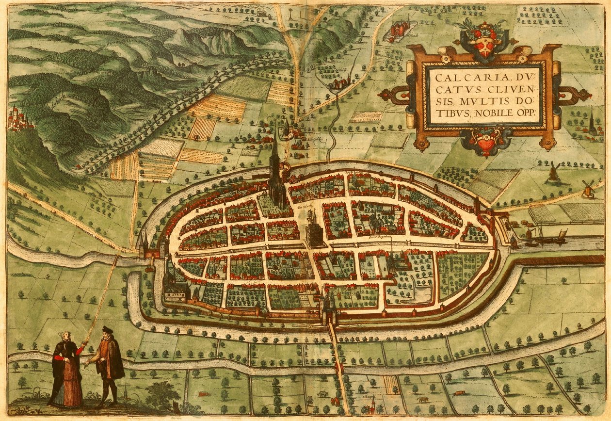 Kalkar, Německo od Georg and Hogenberg Franz (1535 90) Braun
