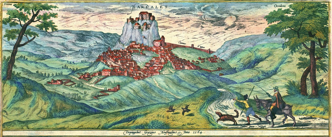 Město Malaga od Georg and Hogenberg Franz (1535 90) Braun