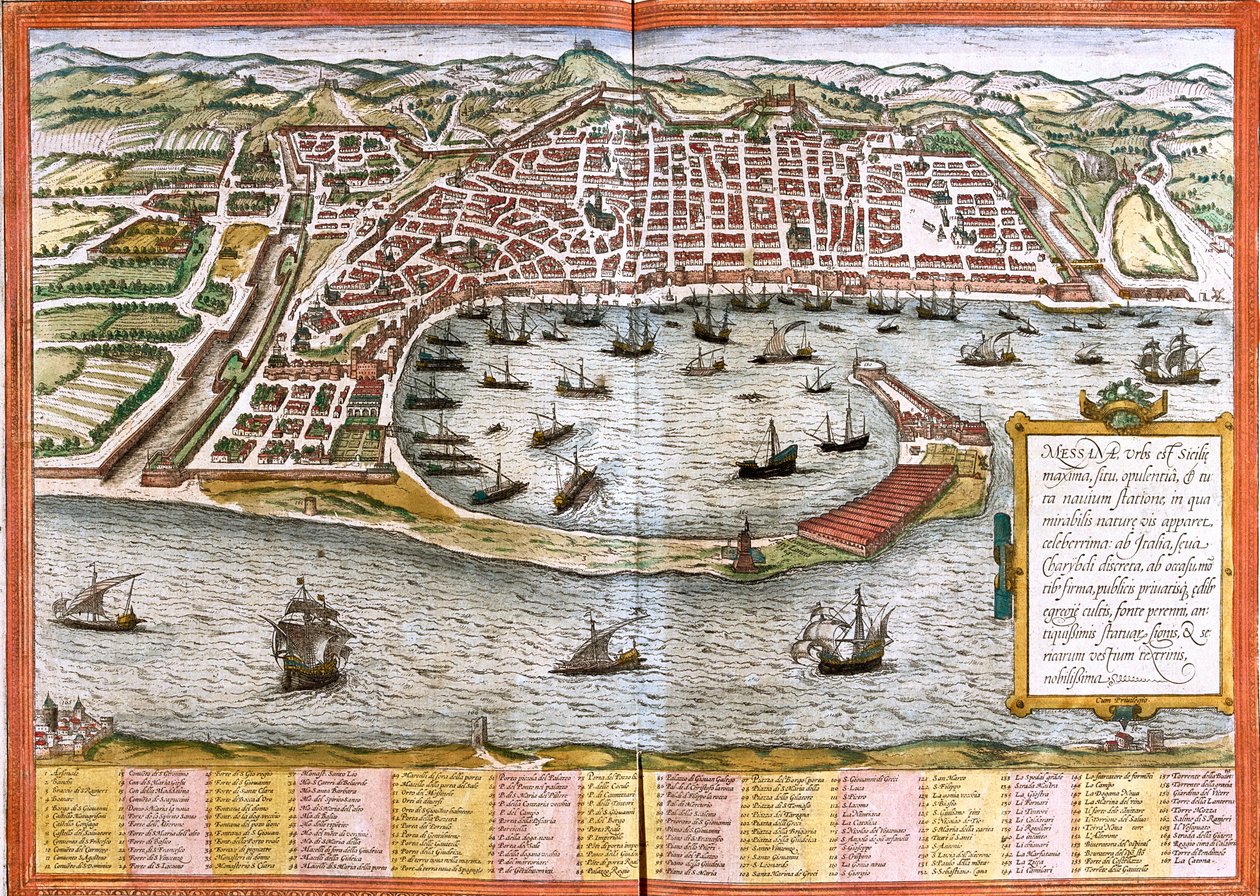 Messina, Itálie od Georg and Hogenberg Franz (1535 90) Braun
