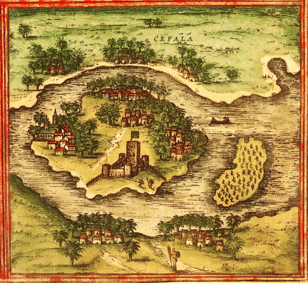 Mosambik od Georg and Hogenberg Franz (1535 90) Braun