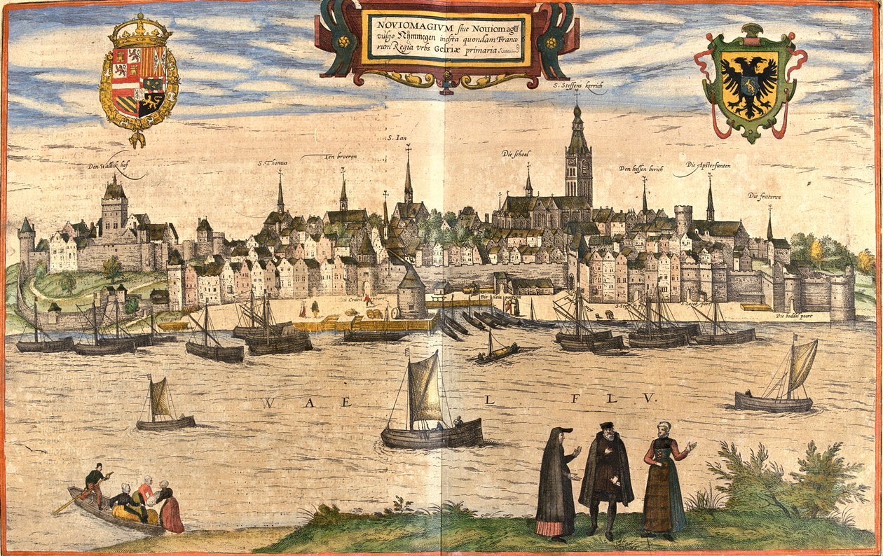 Nijmegen, Nizozemsko od Georg and Hogenberg Franz (1535 90) Braun
