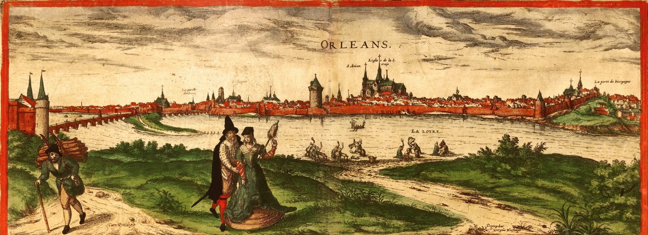 Orleans, Francie od Georg and Hogenberg Franz (1535 90) Braun