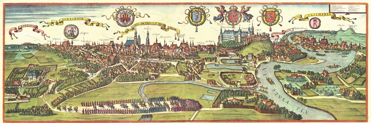 Polsko od Georg and Hogenberg Franz (1535 90) Braun