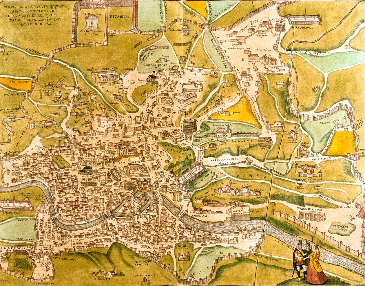 Řím, Itálie od Georg and Hogenberg Franz (1535 90) Braun
