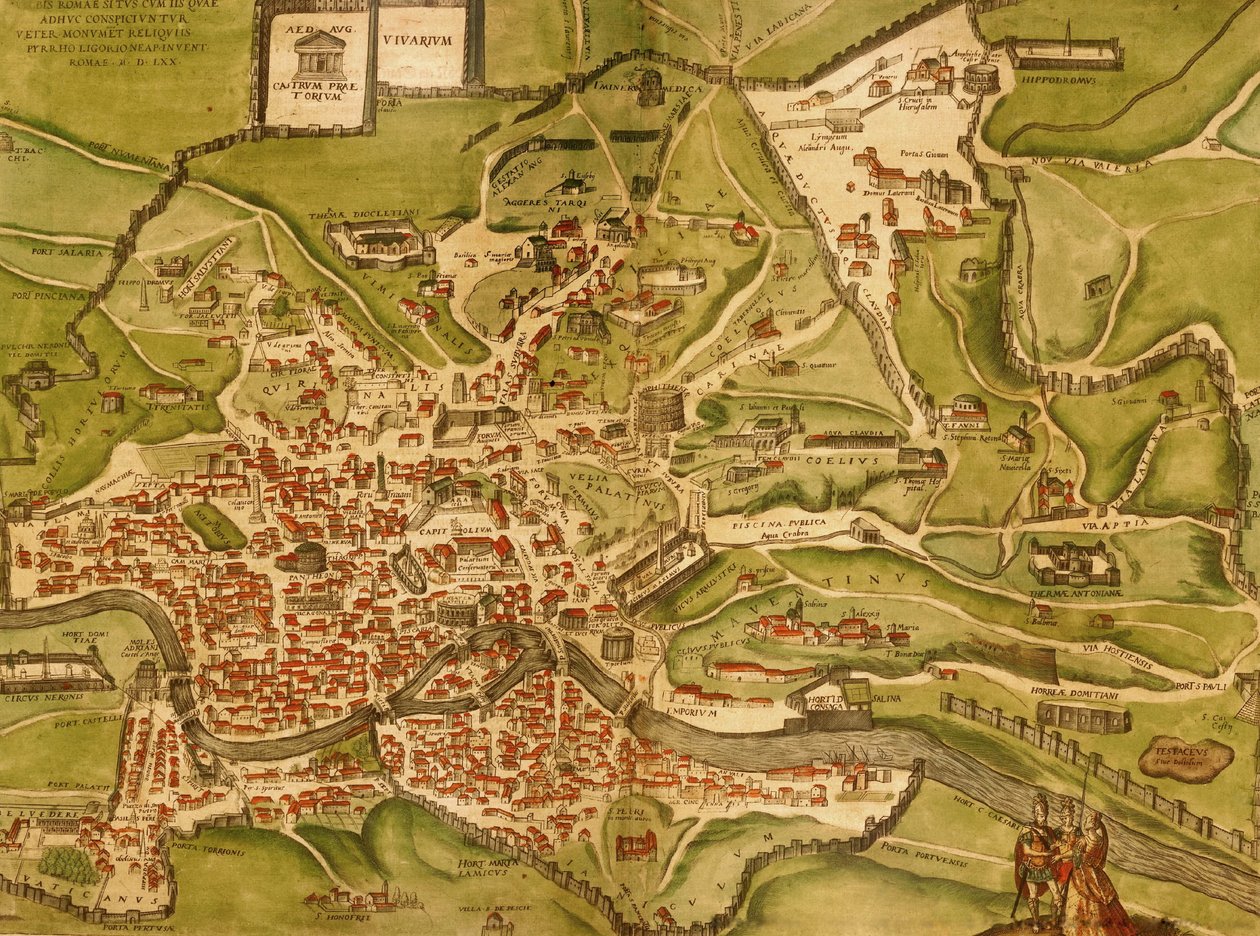 Řím, Itálie od Georg and Hogenberg Franz (1535 90) Braun