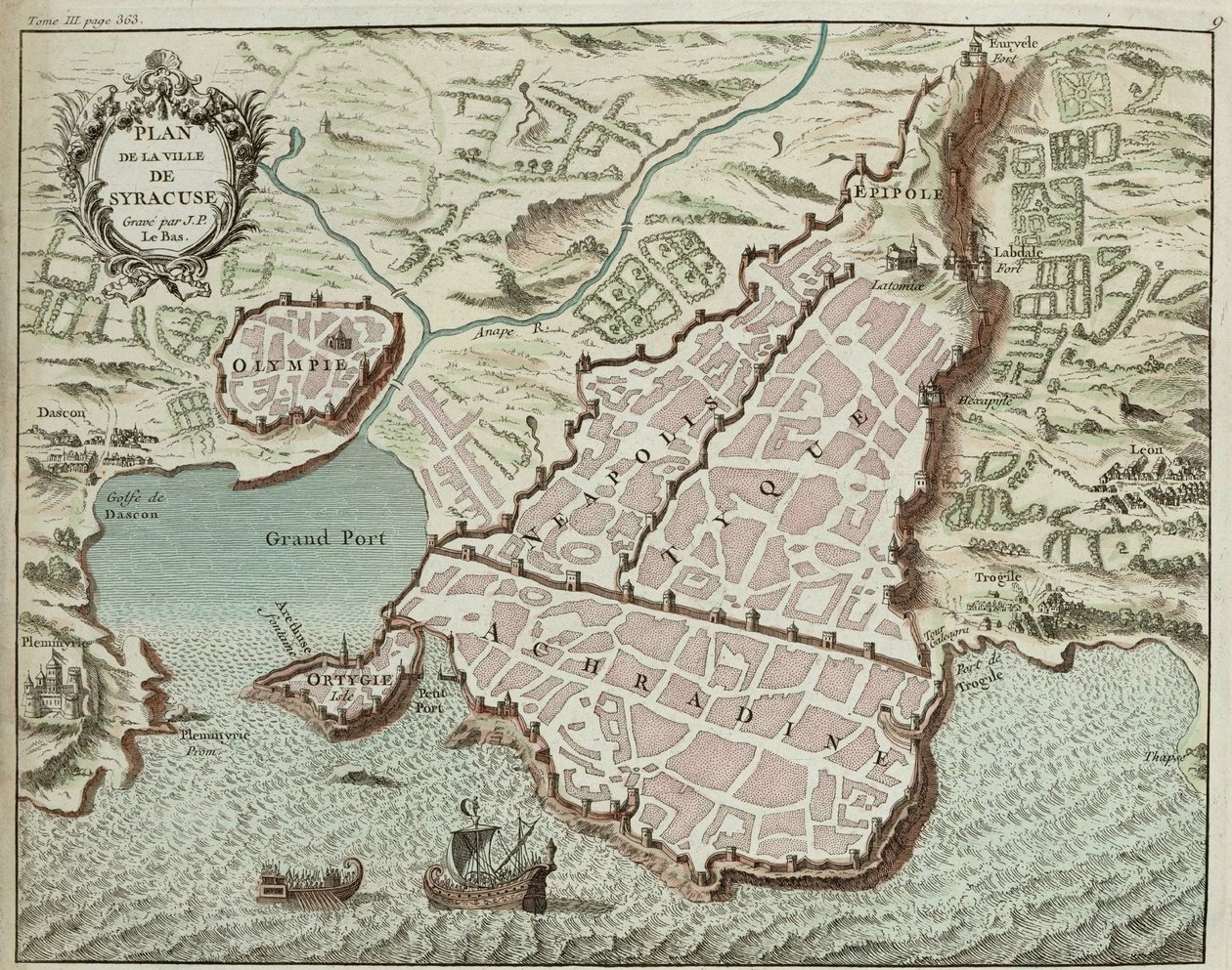 Sicílie od Georg and Hogenberg Franz (1535 90) Braun