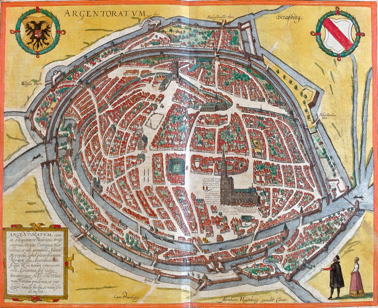 Štrasburk, Francie od Georg and Hogenberg Franz (1535 90) Braun