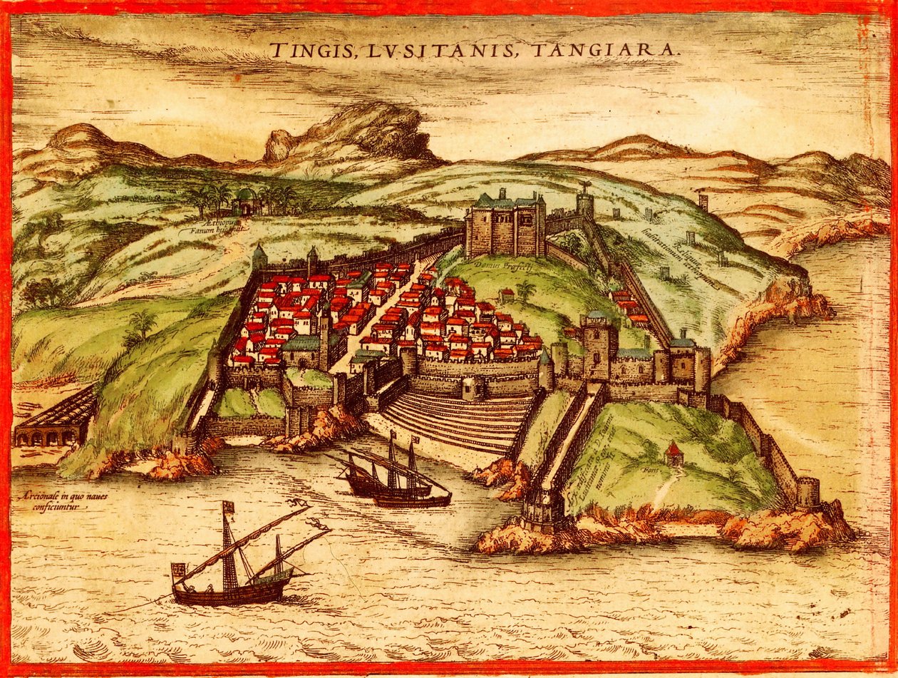 Tanger, Maroko od Georg and Hogenberg Franz (1535 90) Braun