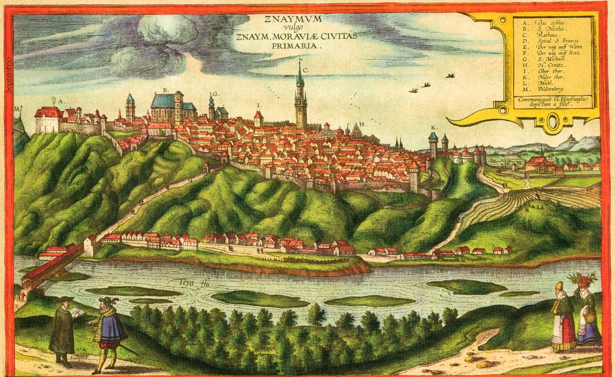 Znojmo, Česká republika od Georg and Hogenberg Franz (1535 90) Braun
