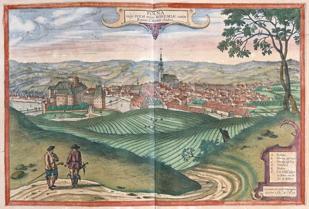 Polná, Česká republika (rytina od Georg Braun and Hogenberg Franz