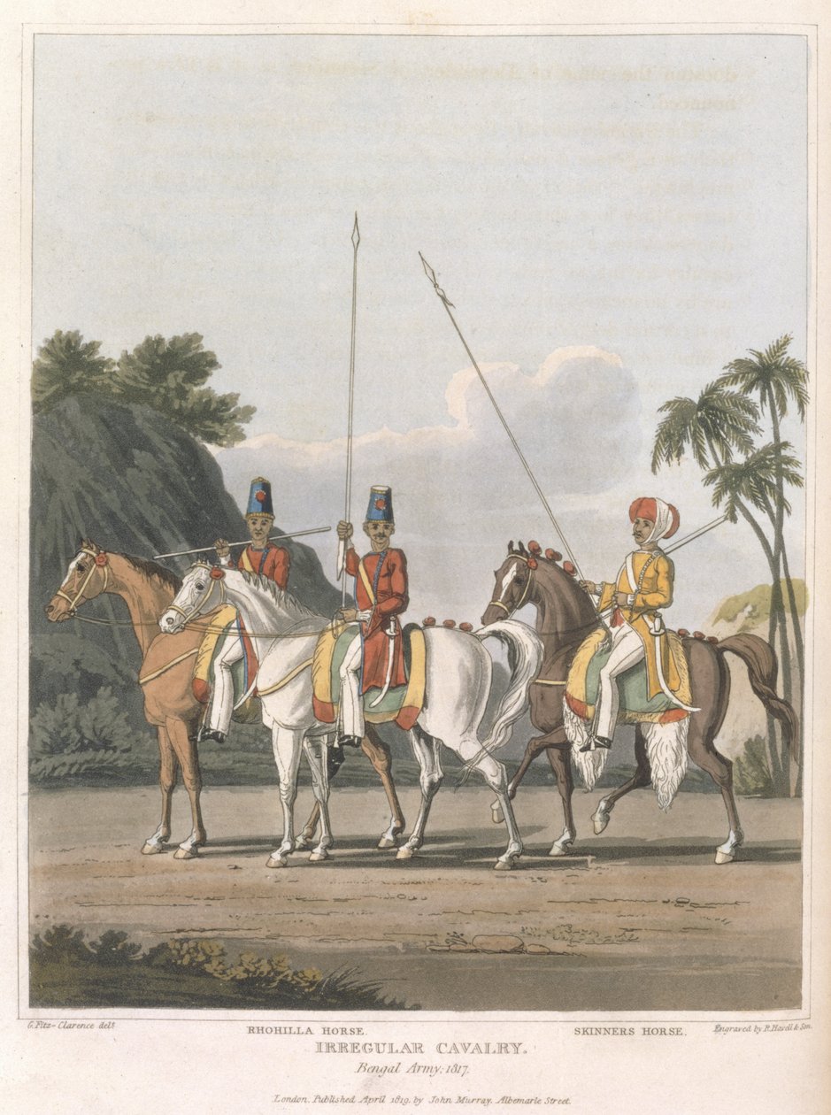 Nepravidelná kavalérie, Bengálská armáda 1817, deska 5 z 
