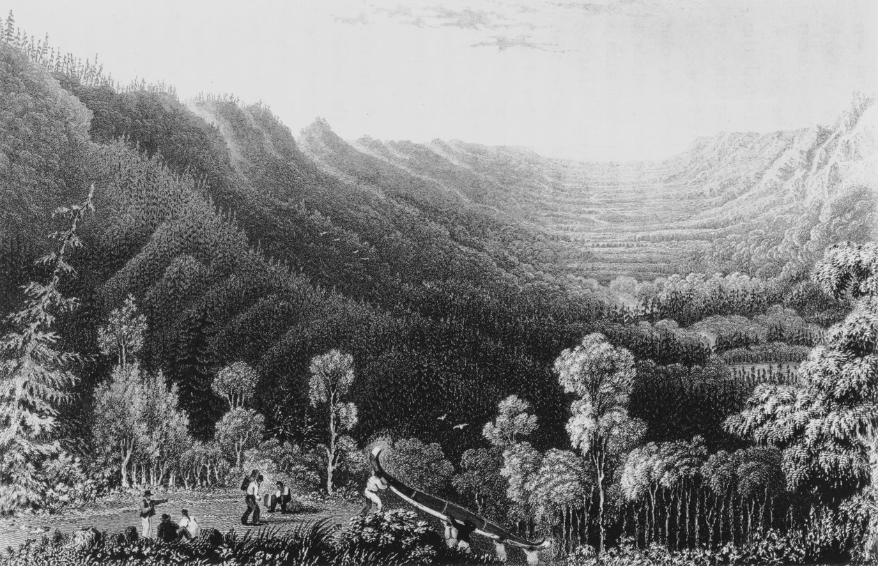 Údolí řeky Clearwater z Methye Portage, 1828 od George Back