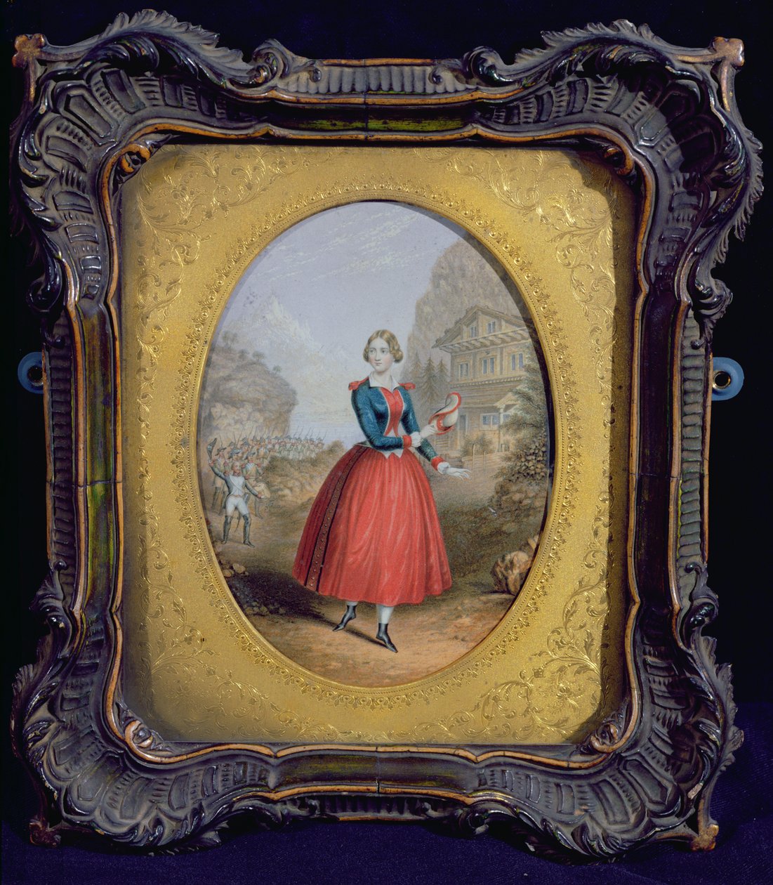 Jenny Lind (barevný tisk) od George Baxter