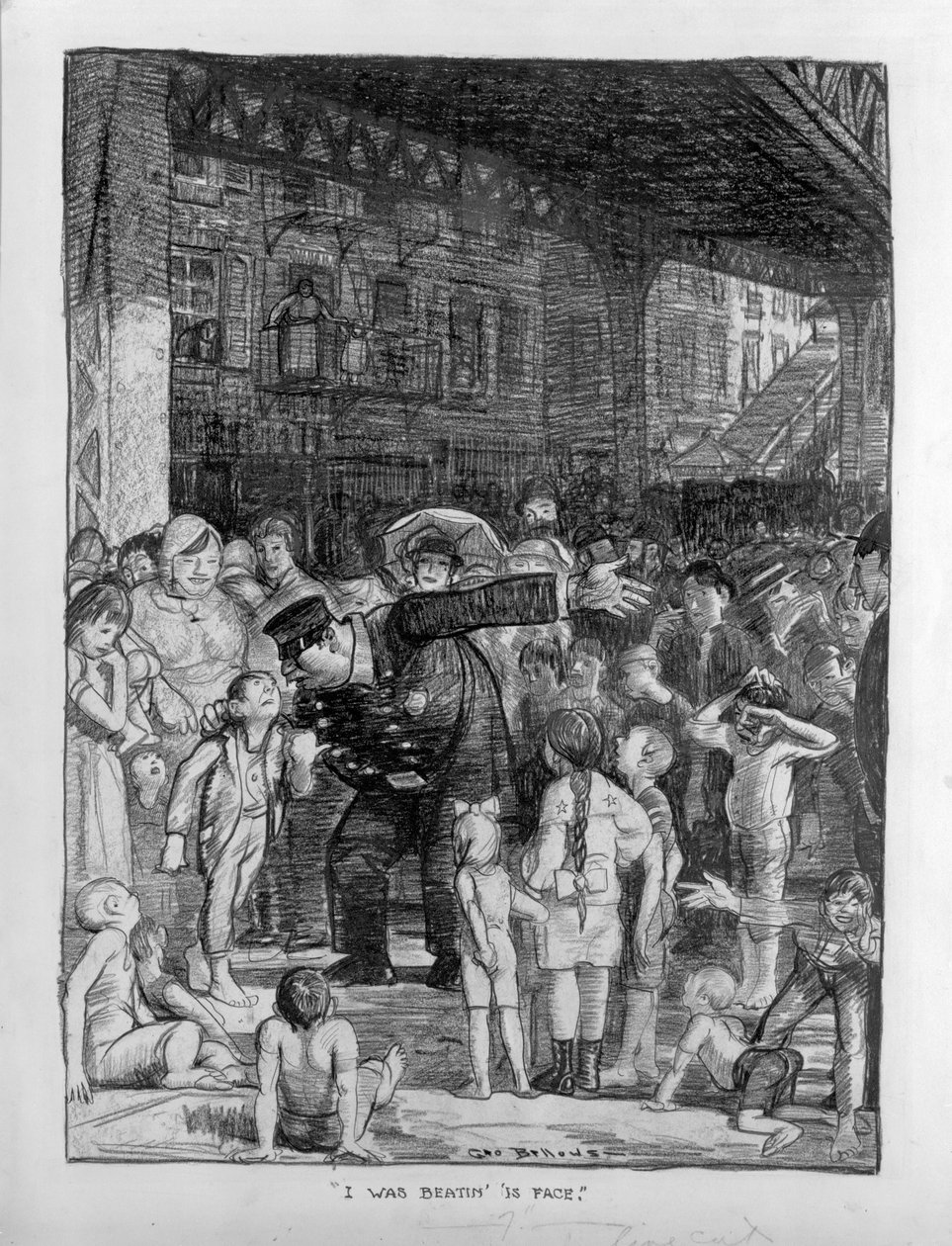Byl jsem Beatin je tvář od George Wesley Bellows