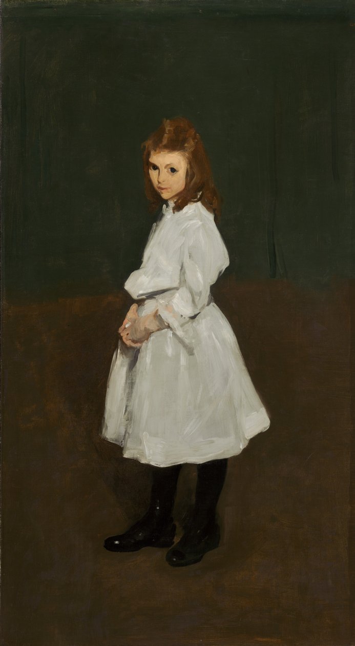 Little Girl in White (Queenie Burnett) od George Wesley Bellows