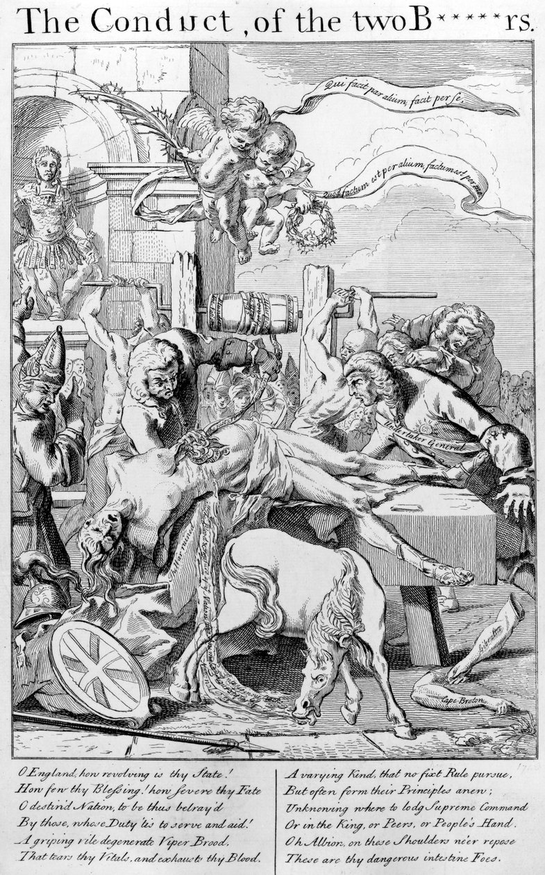 Chování dvou B*****rů, 1749 od George Bickham