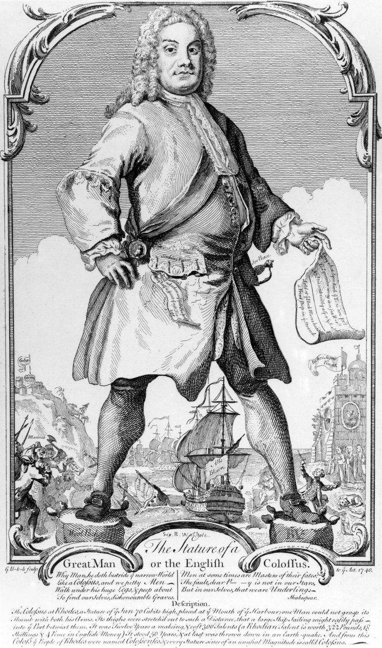 Postava velkého muže nebo anglický kolos, 1740 od George Bickham
