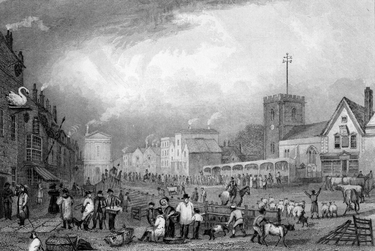 Romford, Essex, vyryl John Rogers, asi 1832 od George Bryant Campion
