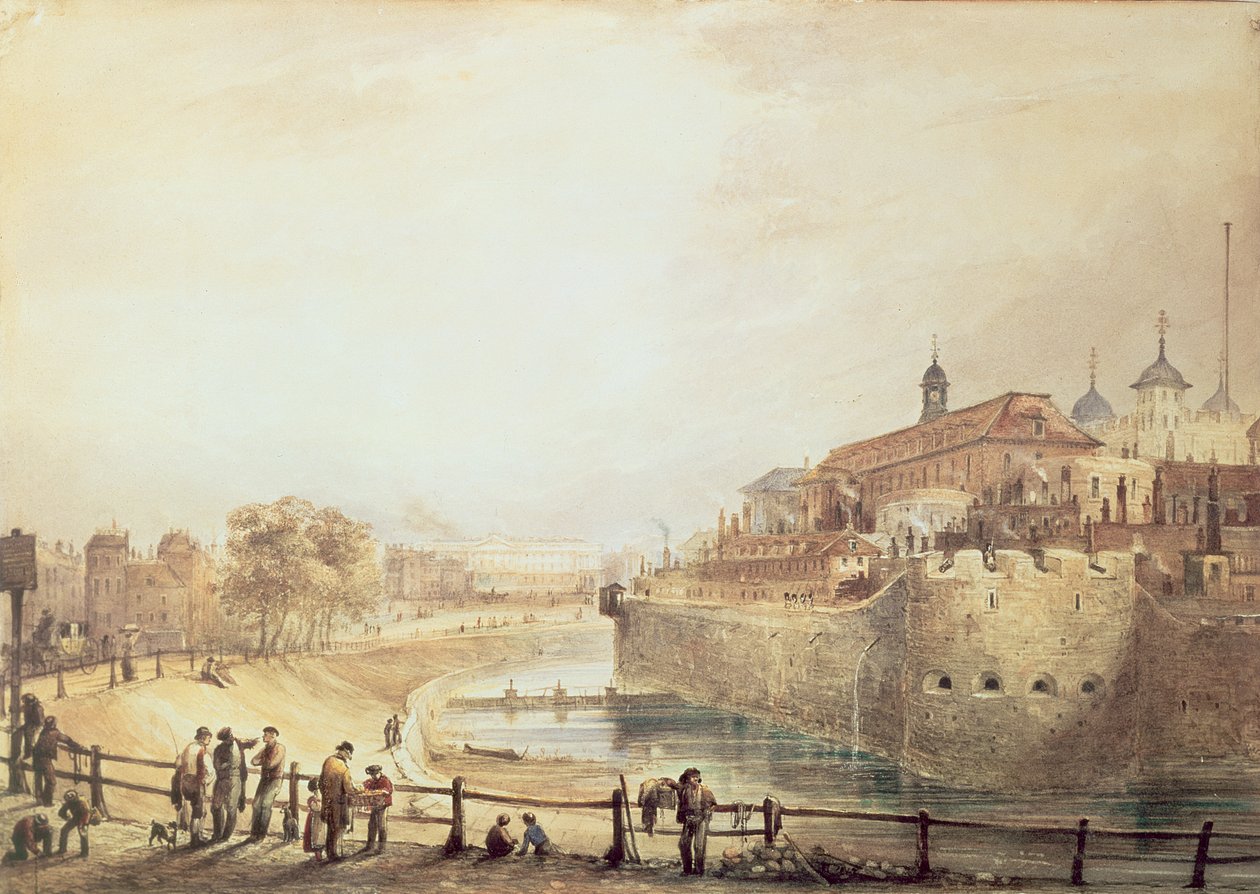 Tower of London, kolem roku 1840 od George Bryant Campion