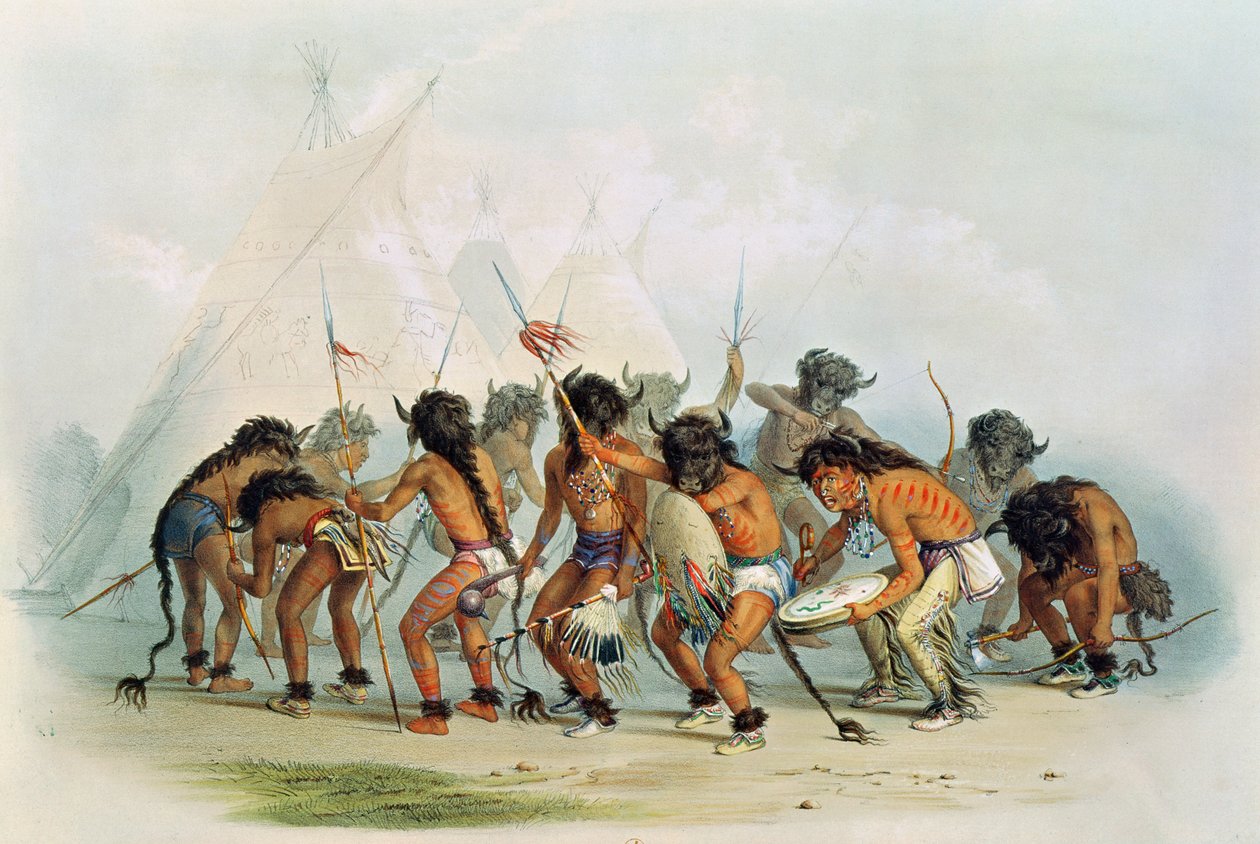 Buffalo Dance, kolem roku 1832 od George Catlin