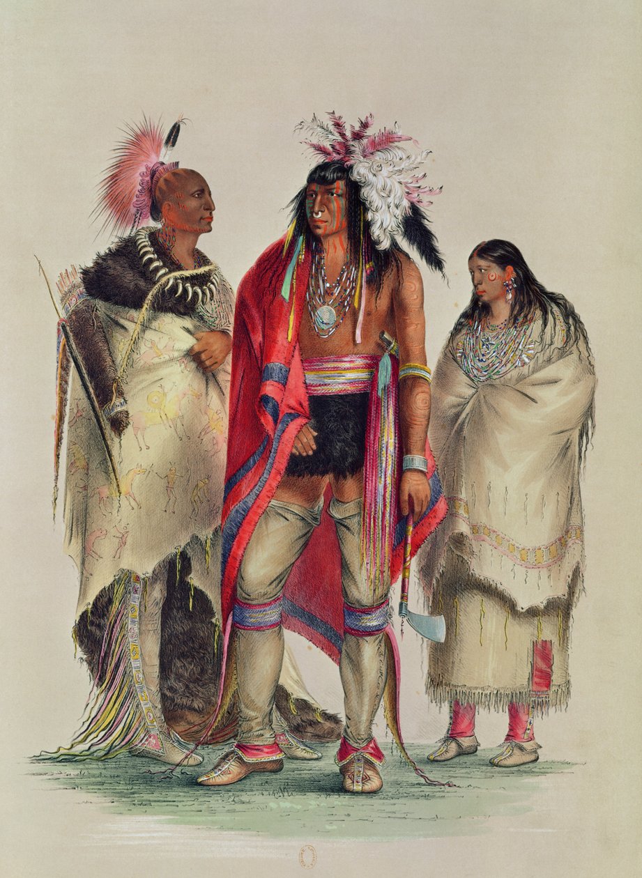 Severoameričtí Indiáni, kolem roku 1832 od George Catlin