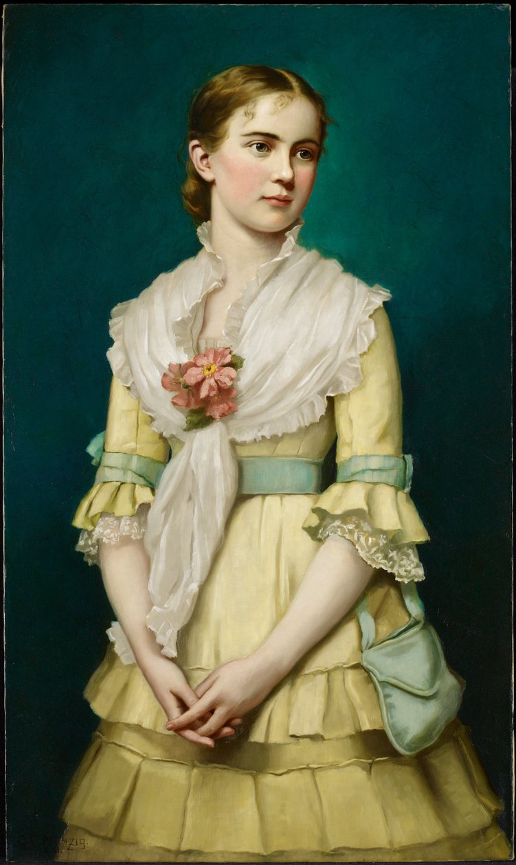 Portrét mladé dívky, 1881 od George Chickering Munzig