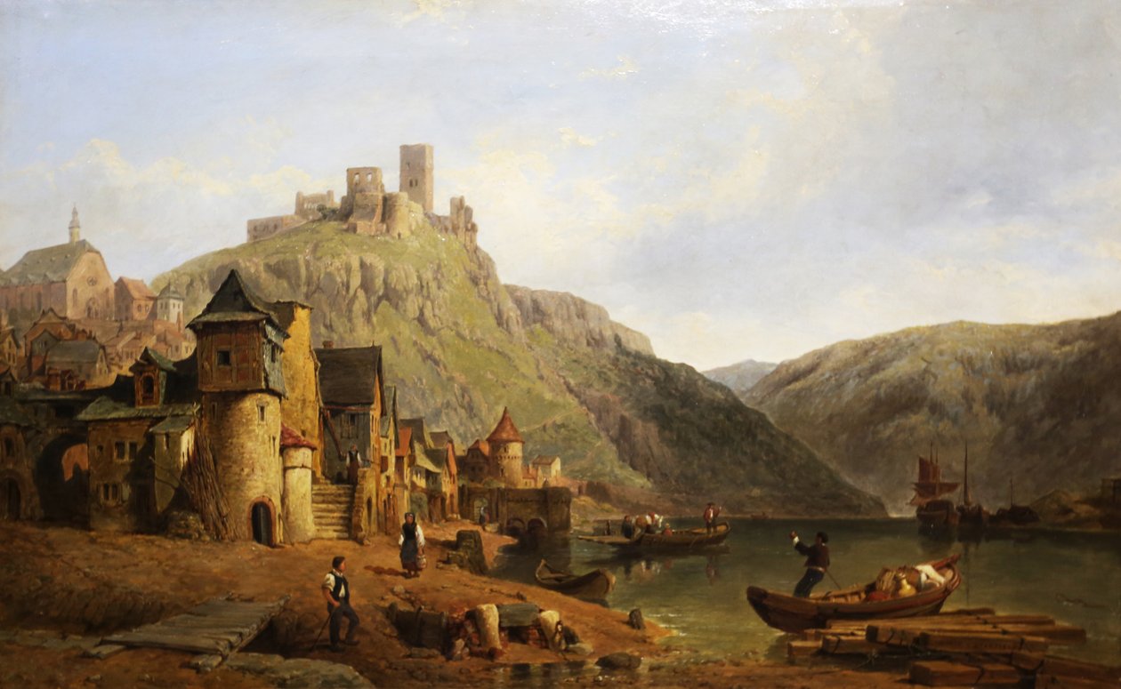 Beilstein na Mosele od George Clarkson Stanfield