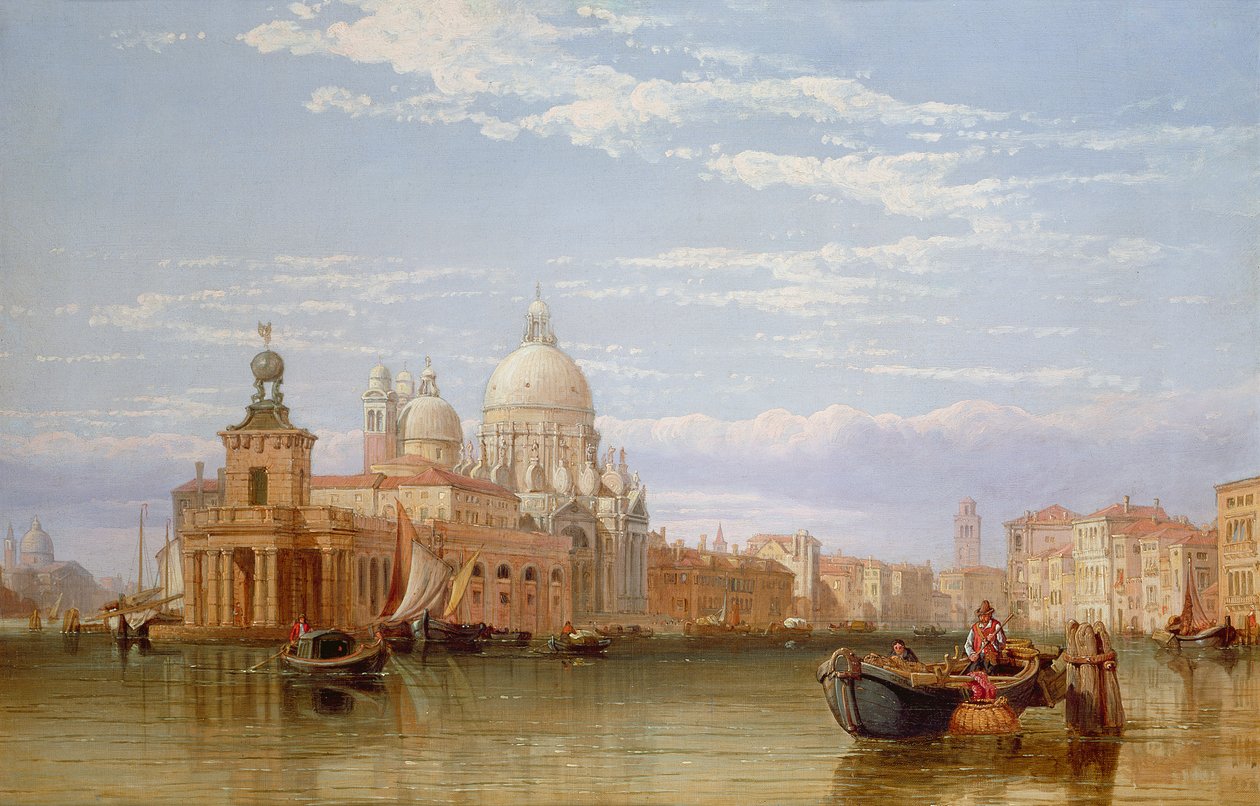 Canal Grande, Benátky od George Clarkson Stanfield