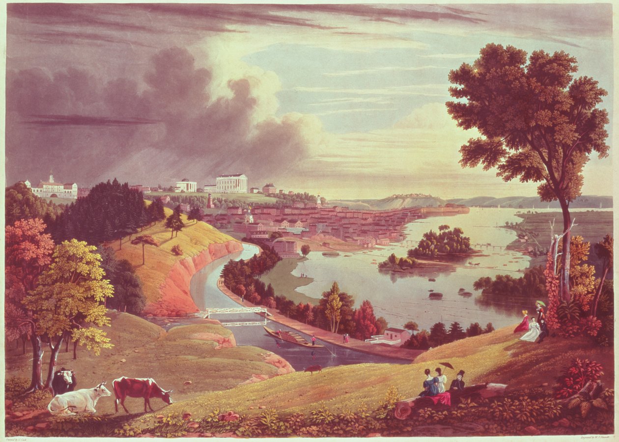 Richmond, Virginia, vyryl William James Bennett od George Cooke