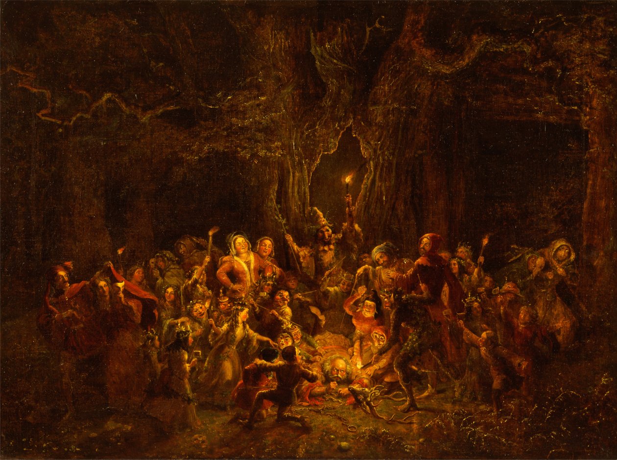 Hernes Oak z Veselé paničky z Windsoru, V, v od George Cruikshank