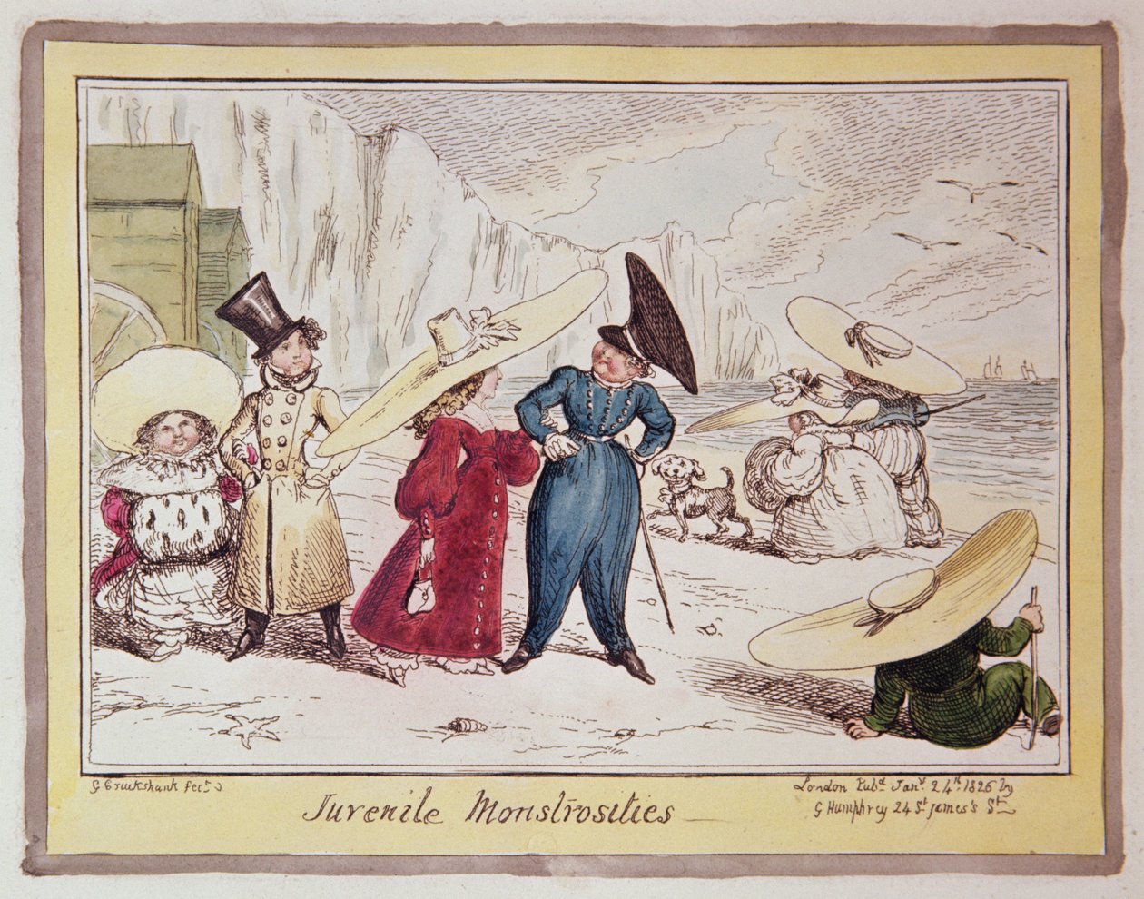 Juvenilní příšery, 1825 od George Cruikshank