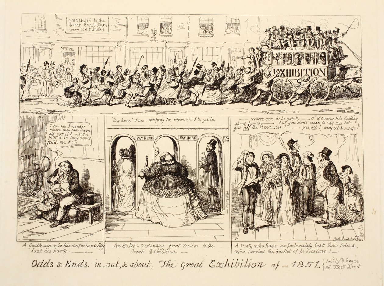 Odds & Ends, In, Out, and About, The Great Exhibition of 1851, pub. 1851 od George Cruikshank