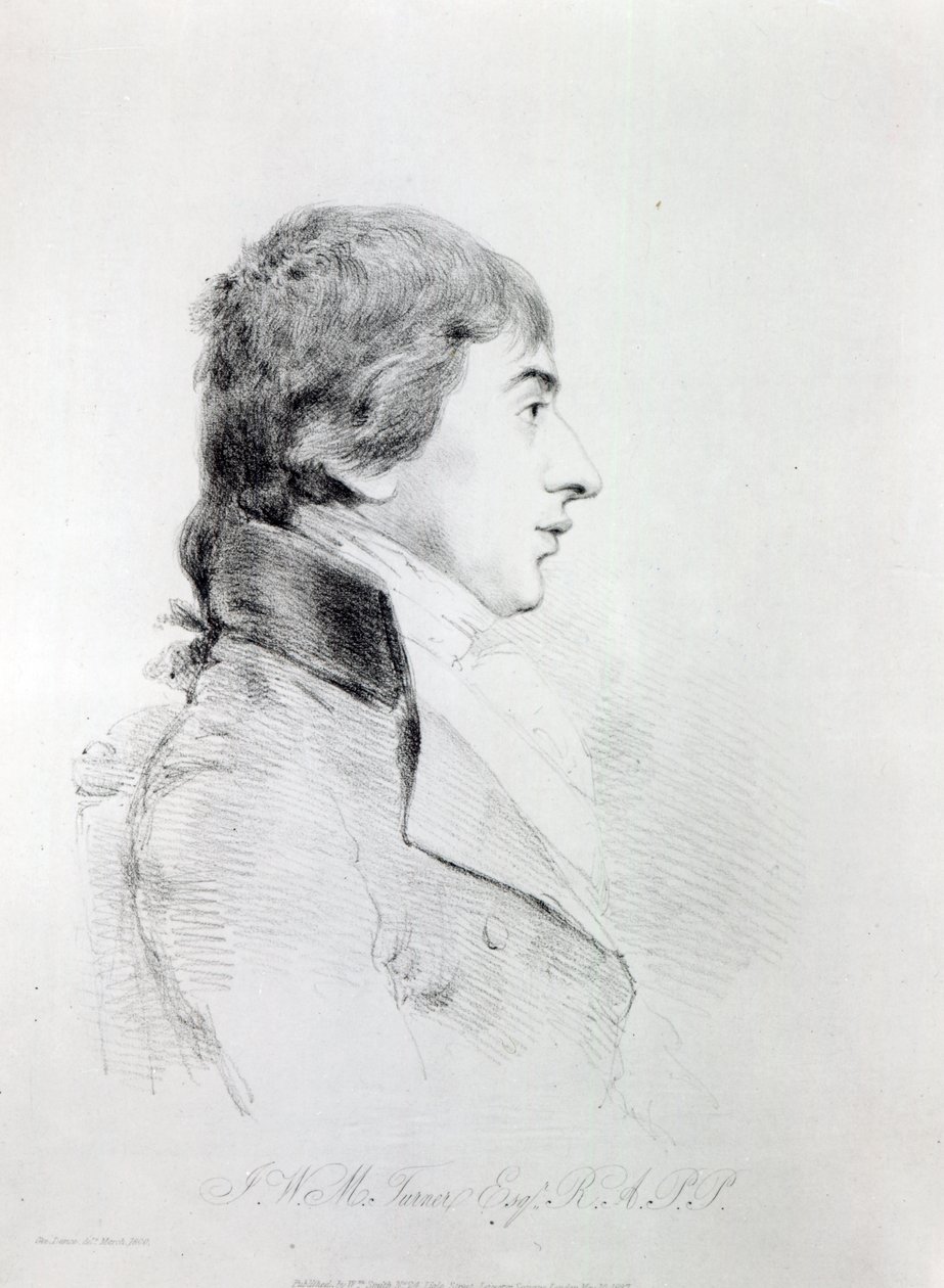 Joseph Mallord William Turner R.A, rytý William Daniell, 1827 od George Dance