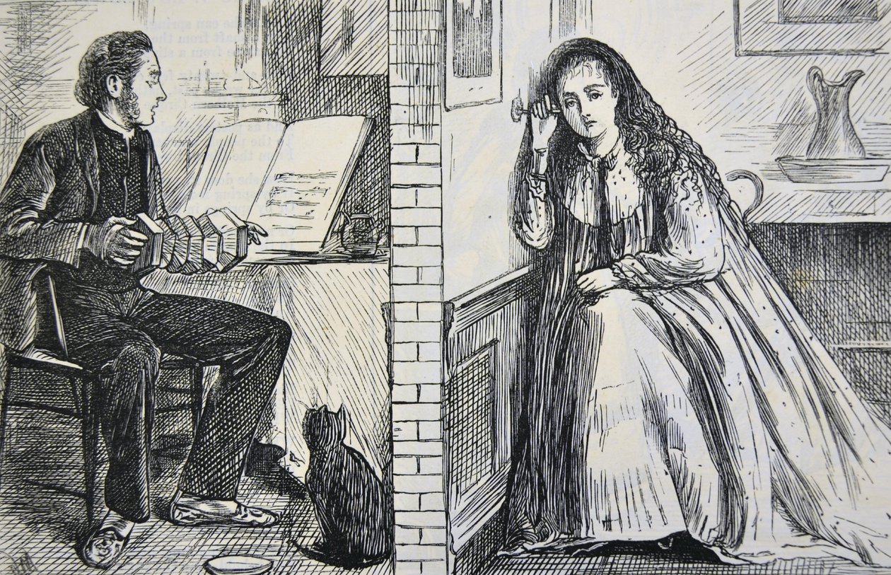 Vibrace zvuku, 1871 od George du Maurier