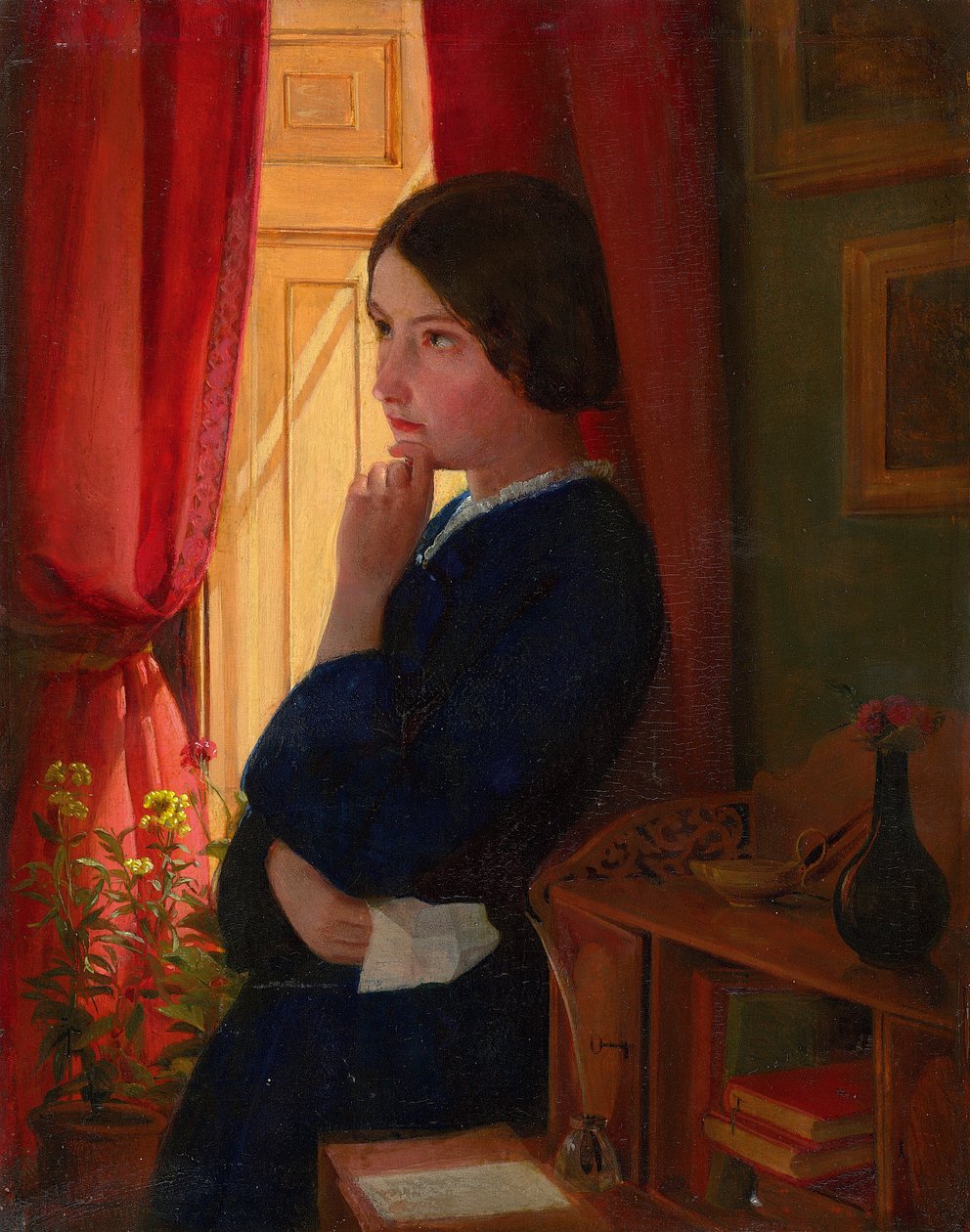 S ohledem na odpověď, c.1860 od George Dunlop Leslie