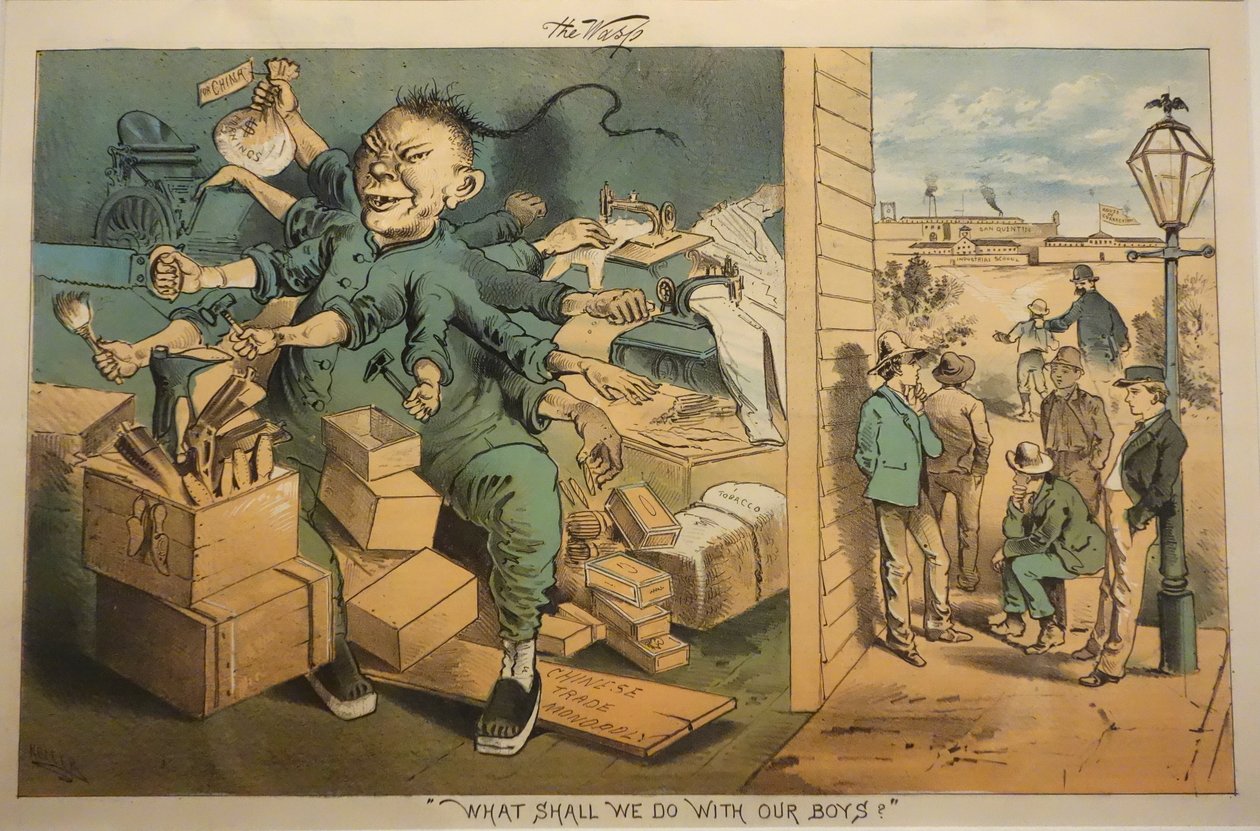 Exponát v Oaklandském muzeu v Kalifornii od George Frederick Keller