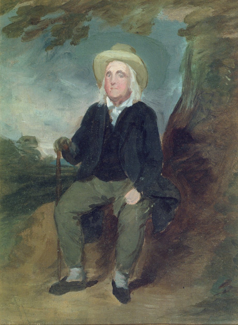 Jeremy Bentham v imaginární krajině, 1835 (olej na papíře) od George Frederick Watts
