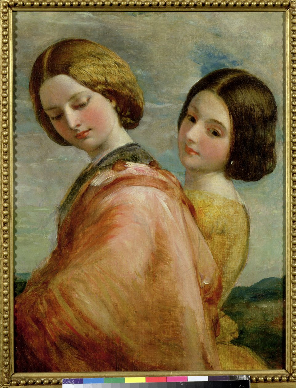 Dvě mladé ženy chodí od George Frederick Watts