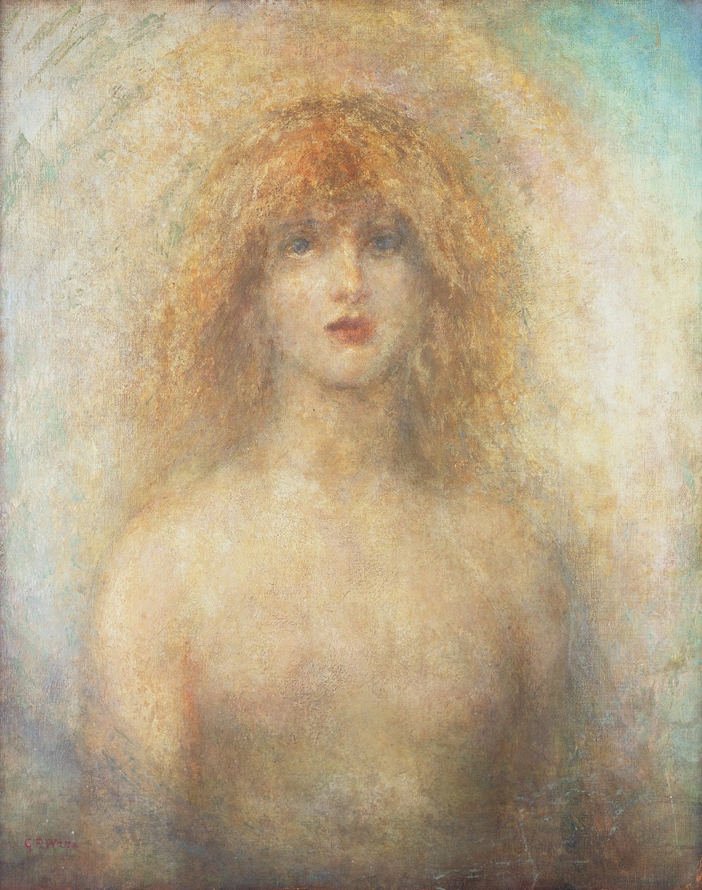 Uldra, Skandinávský duch duhy ve vodopádu, 1884 od George Frederick Watts